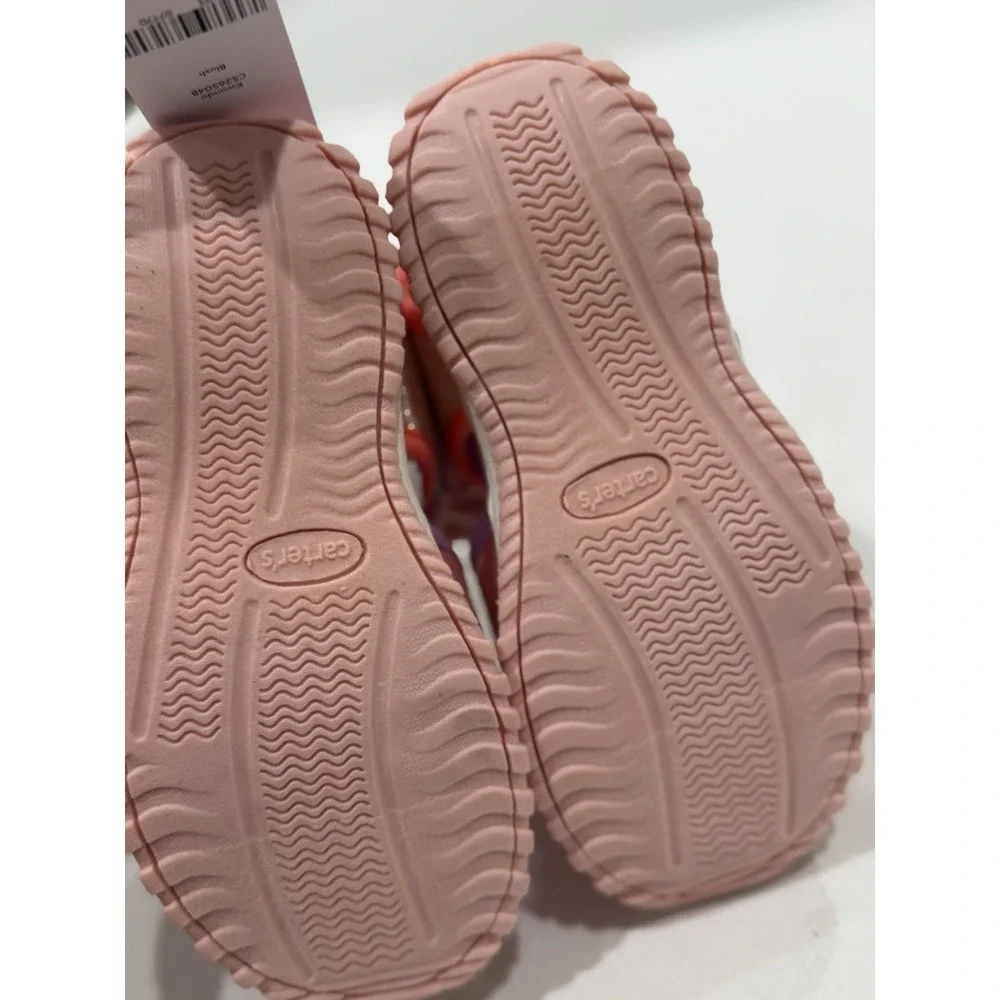 CARTERS Toddelr Girls Pink Sandals 11 Slip On Kwando Walking Shoes Summer New